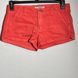Abercrombie & Fitch Vintage Y2K Coral Low Rise Shorts sz 27 / 4 NWT
